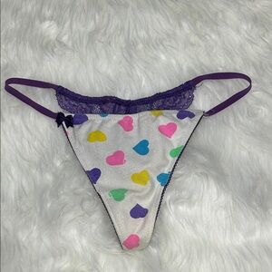 2010 Y2K Vintage PINK Victoria's Secret Extra Low Rise V String Thong Panty M